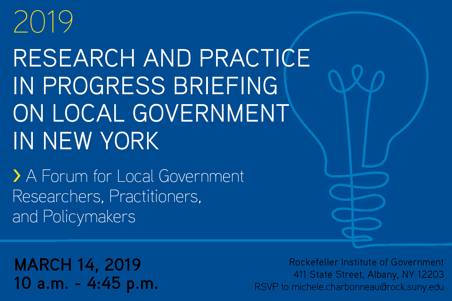 Research and Practice in Progress Briefing on Local Government in New